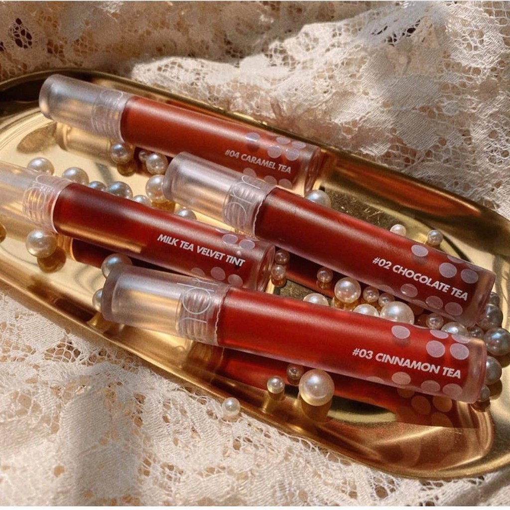 Son kem lì Romand Milk Tea Velvet Tint Lipstick