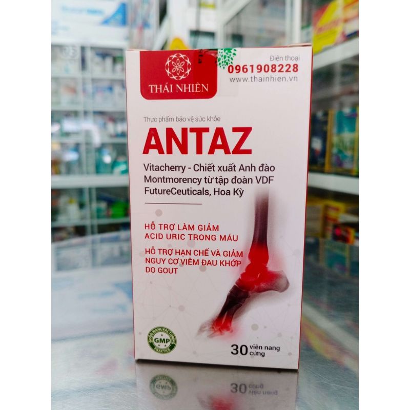 ANTAZ hỗ trợ làm giảm acid uric, gút giảm khó chịu do Gout