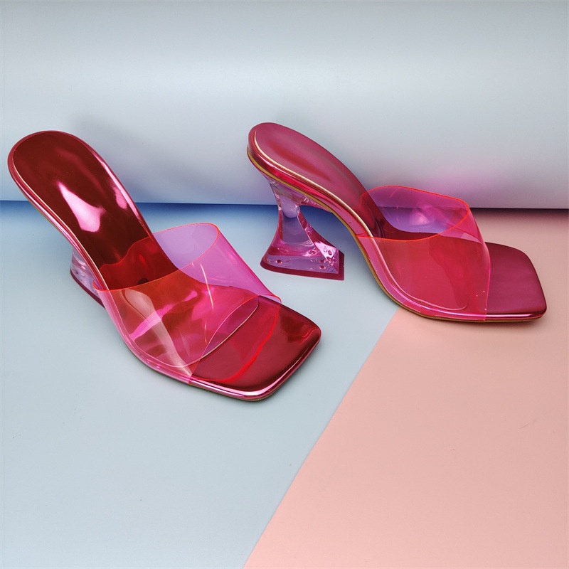 Giày Cao Gót Mũi Vuông 3.54 Inch Size 35-42 Thời Trang Cho Nữ