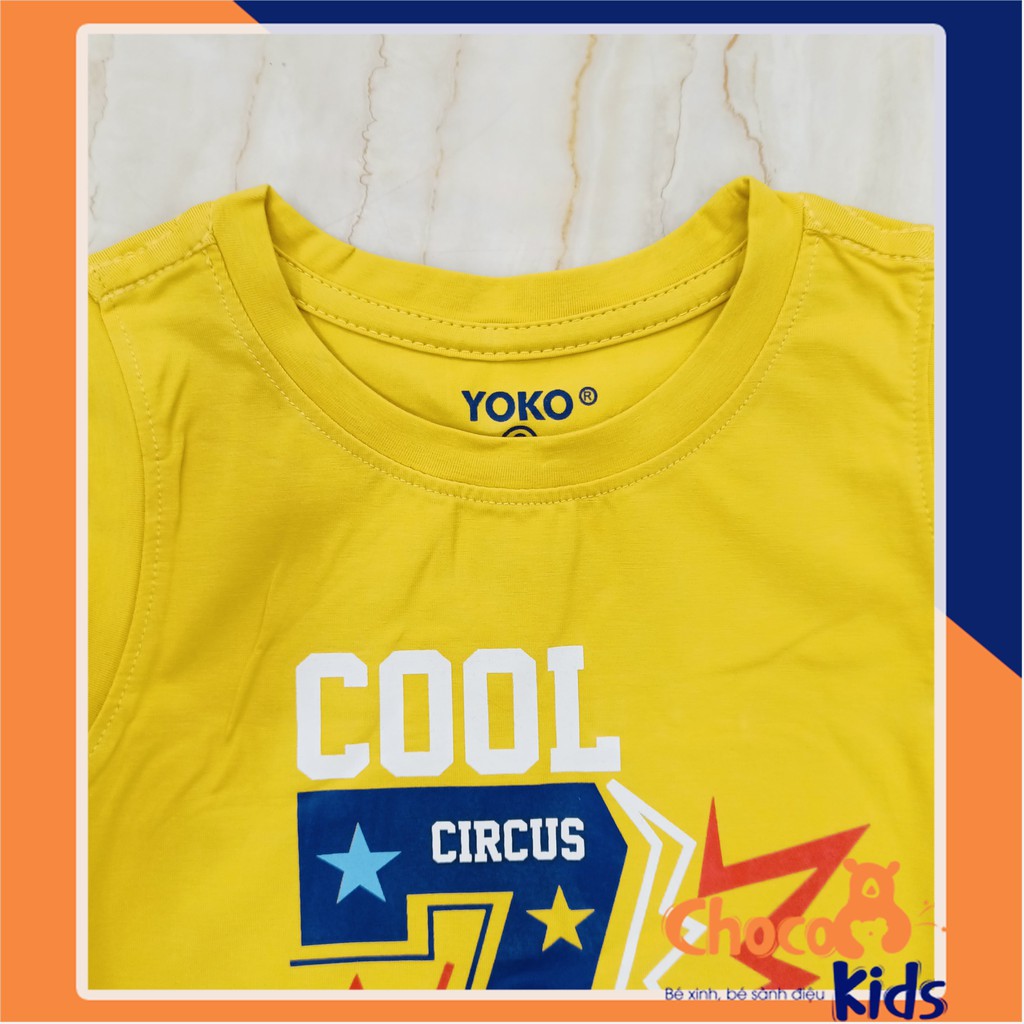 ĐỒ BỘ BÉ TRAI SIZE ĐẠI MÀU VÀNG MÀU XANH LÁ THUN COTTON 4 CHIỀU YOKO