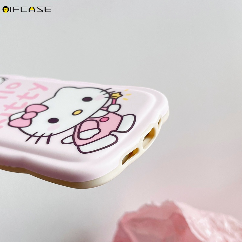 Ốp Điện Thoại Mềm Chống Sốc Đính Nơ Tai Thỏ / Mèo Hello Kitty 3D Cho iPhone 14 Plus 14 Pro Max 13 12 11 Pro Max