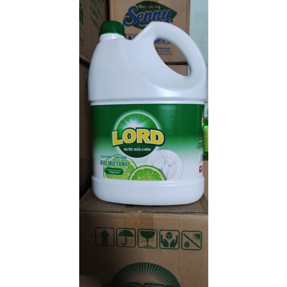 Nước rửa chén Lord cao cấp tinh chất chanh 4kg