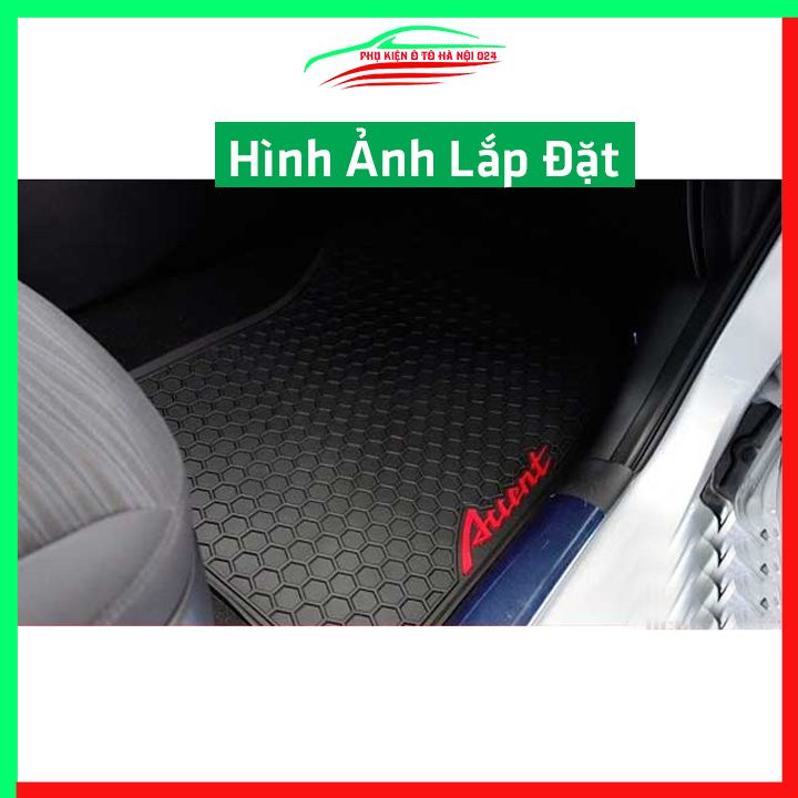 Thảm lót sàn cao su cho xe Accent 2021-2022 hàng chuẩn theo xe chịu lực tốt