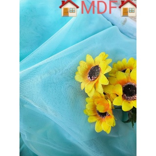 Vải lưới màu xanh elsa
