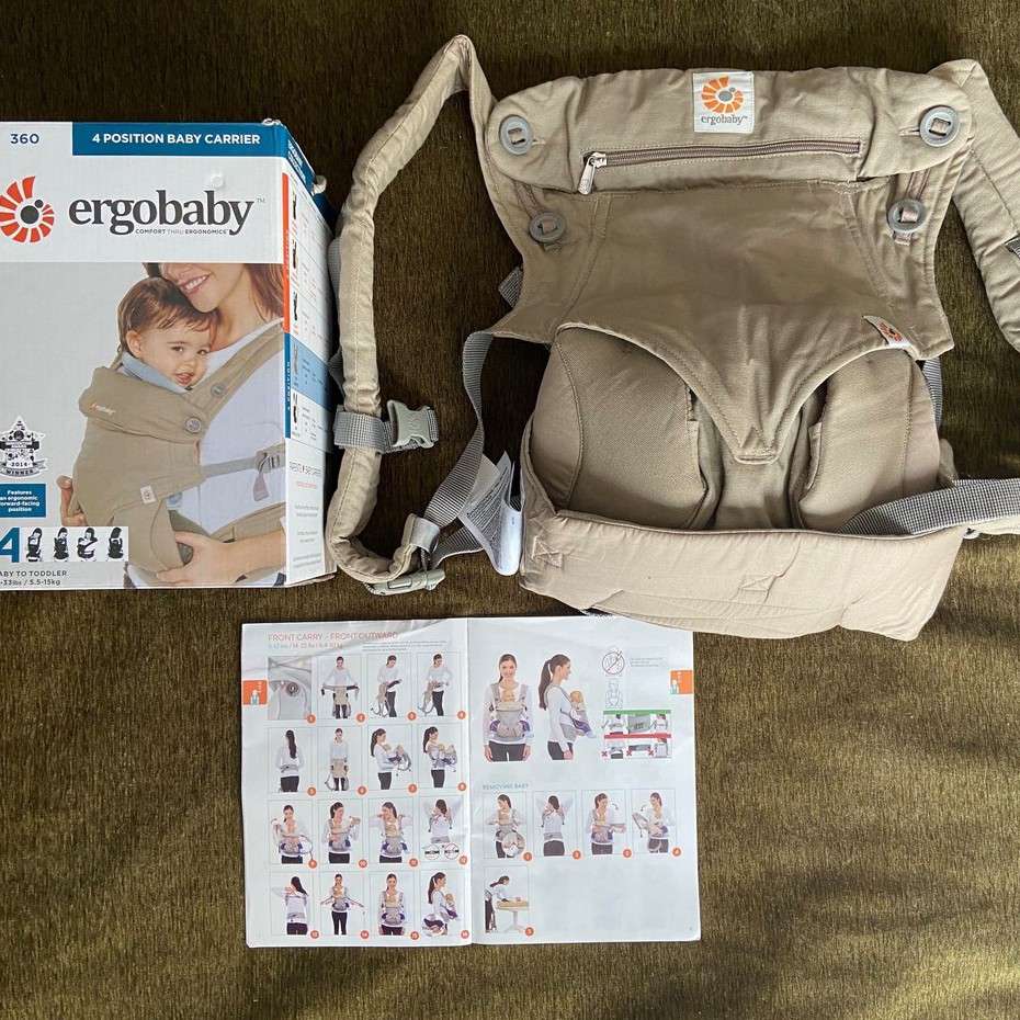 Địu em bé trợ lực 4 tư thế Ergo 4 Position 360 Baby Carrier