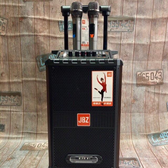 Loa kéo JBZ 0811 kèm hai mic không dây