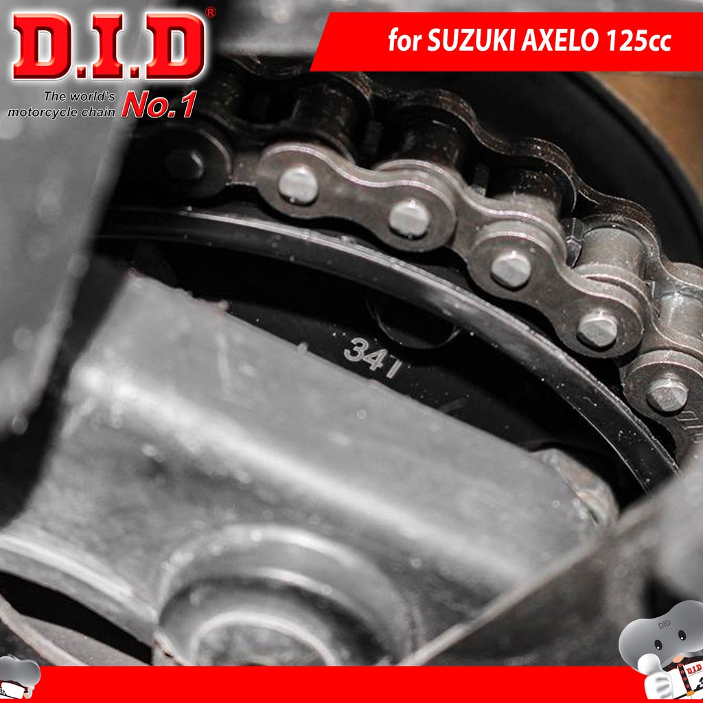 Nhông sên dĩa DID SUZUKI AXELO 125cc – Sên đen 10ly DID HDS