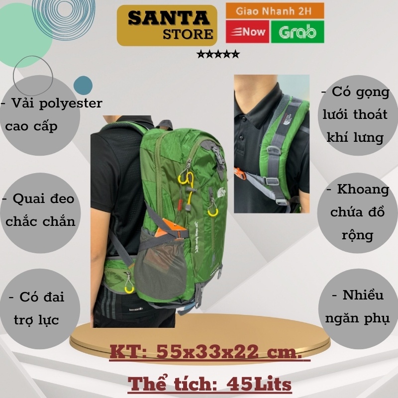 Balo nam nữ TNF kiểu dáng thể thao dung tích 40L hàng xuất xịn, gọng lưới chống nóng, vô cùng chắc chắn và bền đẹp