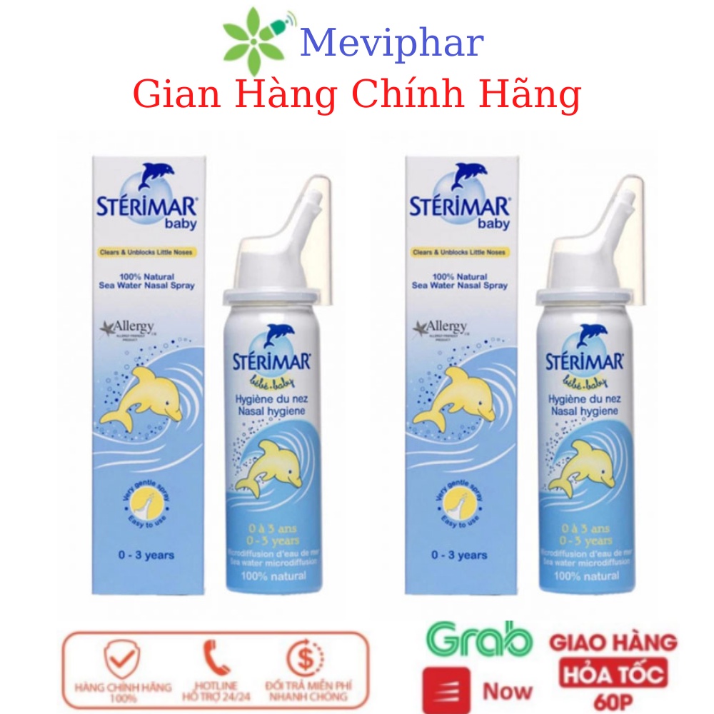 Dung Dịch Nước Muổi Biển Xịt Mũi Sterimar Cho Bé Từ Sơ Sinh