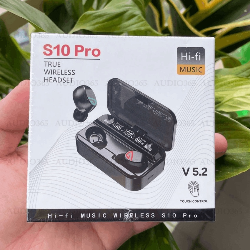 Tai Nghe Bluetooth không dây S10 Pro True Wireless TWS Chống Ồn Bản Quốc Tế Cao Cấp, Kiêm Sạc Dự Phòng MÃ S10 PRO