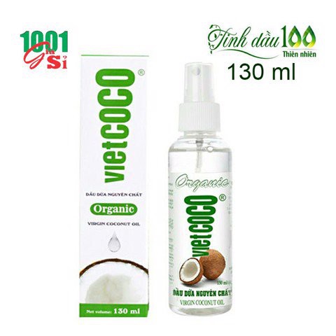 Dầu Dừa 100% Nguyên Chất Vietcoco 130ml - 60ML | BigBuy360 - bigbuy360.vn