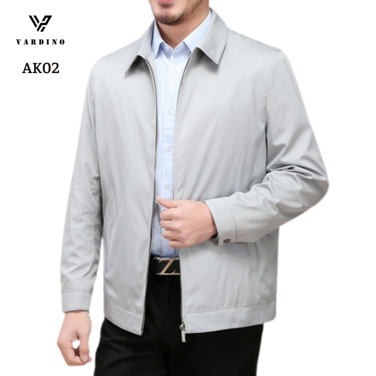 Áo khoác nam cao cấp chính hãng VARDINO cổ bẻ đức dáng ôm xuông suông vừa màu kẻ ô không nhăn vải kaki trung niên ak01 | BigBuy360 - bigbuy360.vn