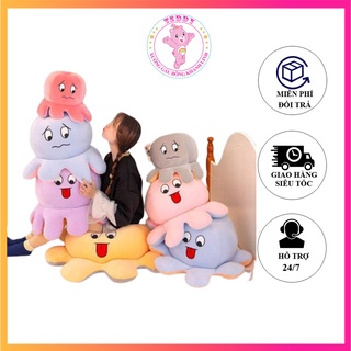 ❤️Sỉ Giá Xưởng❤️ Bạch Tuộc Nhồi Bông Hai Mặt Cảm Xúc To Khổng Lồ, Mực Bông Cảm Xúc, Bạch Tuột Cảm Xúc Loại Đại
