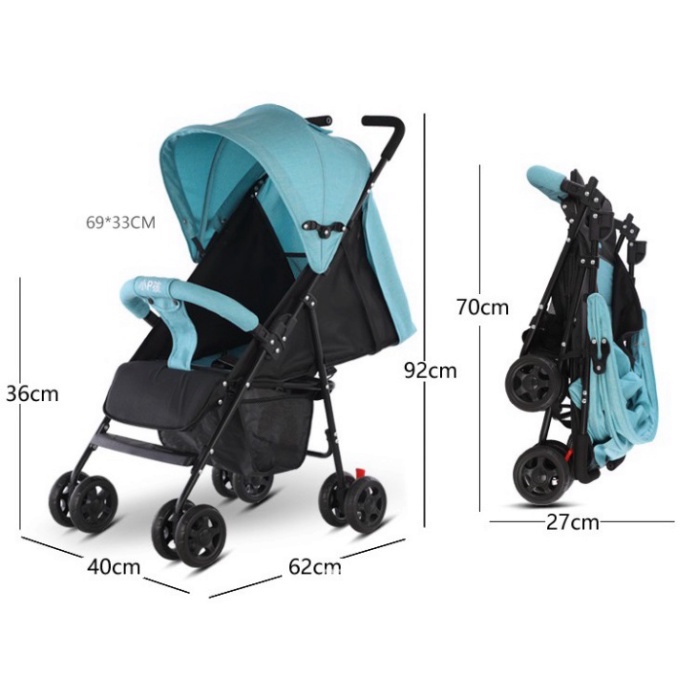 Xe đẩy cho bé cao cấp có giảm xóc - xeđẩy cho bé Babyjoy Mart