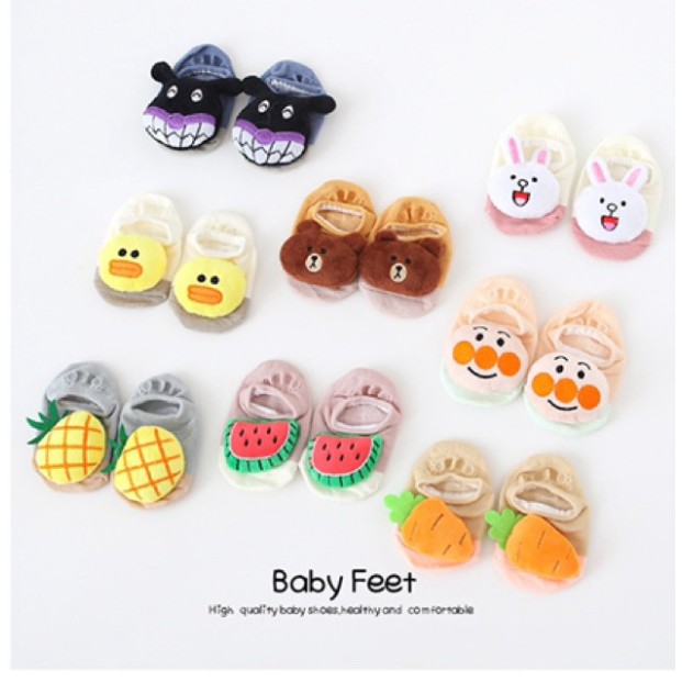 TẤT VỚ 3D HÌNH THÚ CHỐNG TRƯỢT ĐÁNG YÊU CHO BÉ TRAI BÉ GÁI  từ 0-2 tuổi ( hàng mới về ) không phân Size (TT2)