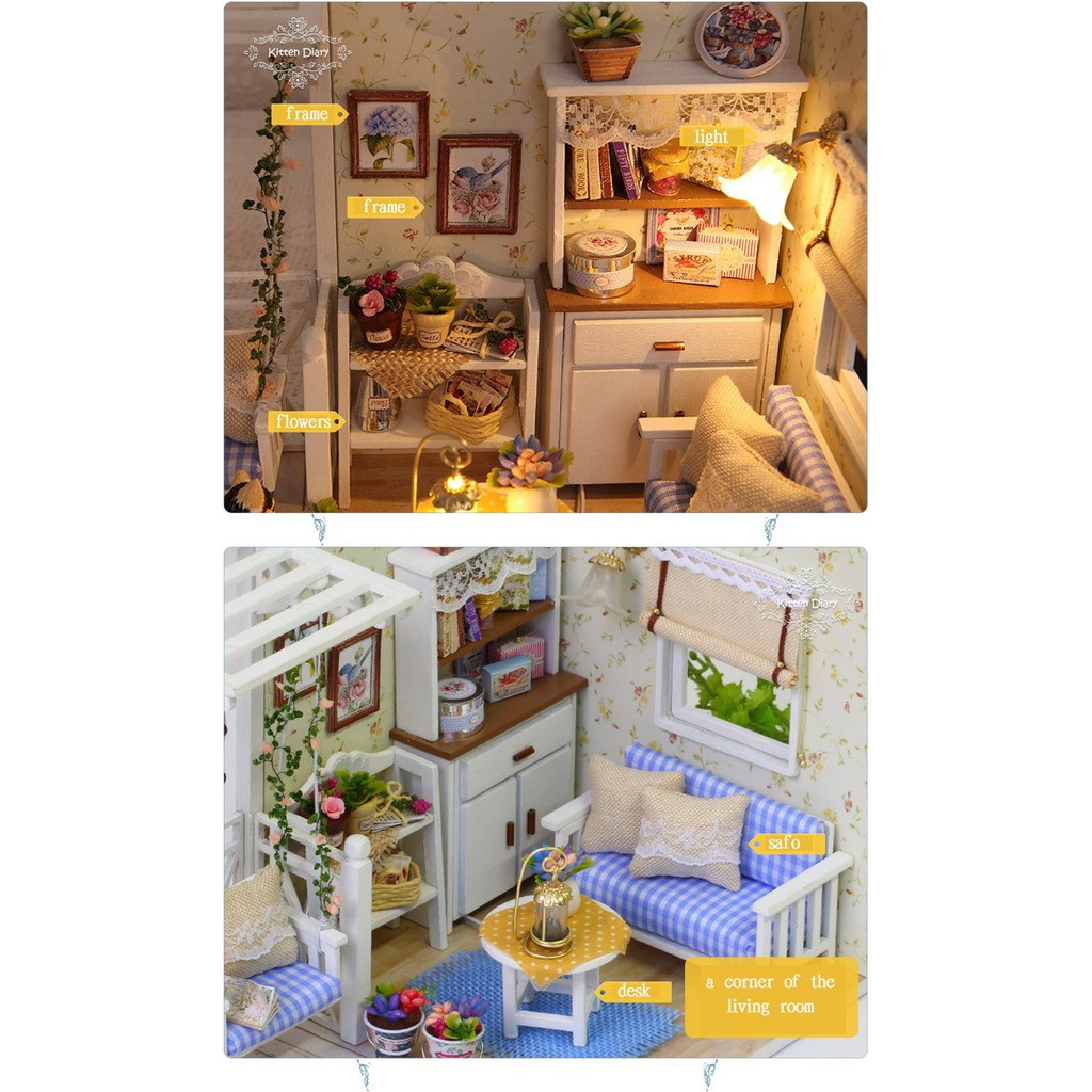 Nhà Búp Bê DIY - Cute Room H013