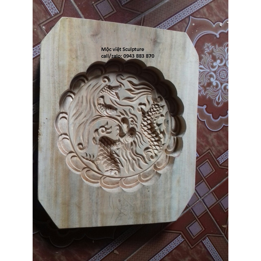 Khuôn bánh gỗ hình Rồng