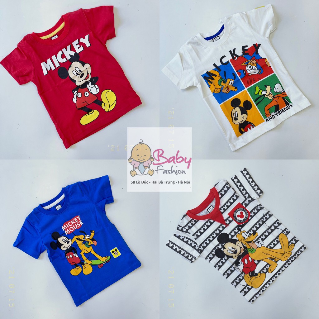 ⛔️ SALE ⛔️Áo cộc tay bé trai - Áo cộc tay LITTLE MAVEN album mickey chất cotton cho bé trai size 2-7t