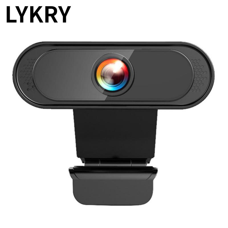 Lykry Web Camera 1080P Microphone 45-degree adjustable Plug and Play for Conferencing and Video Calling