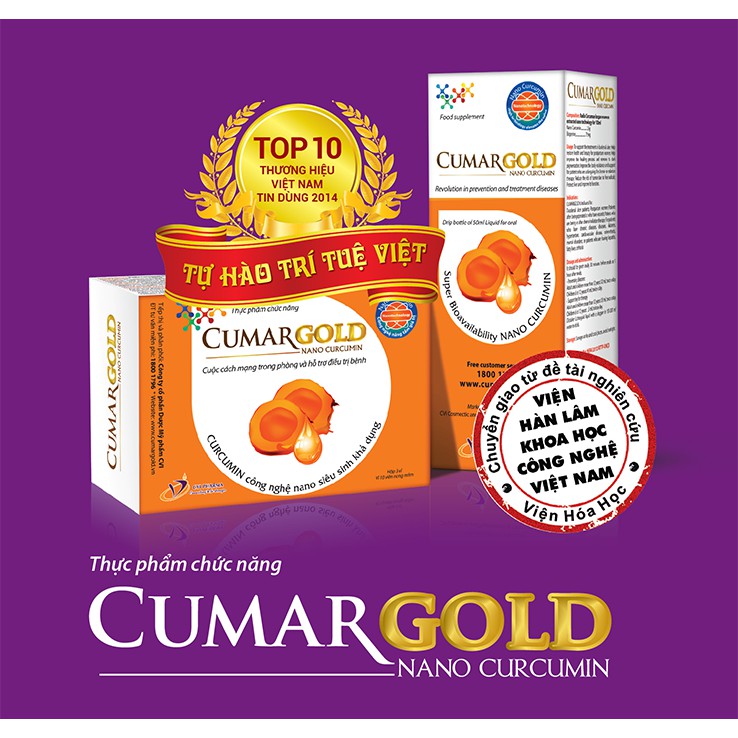 ✅ (CHÍNH HÃNG) Cumargold - Hỗ Trợ Điều Trị Viêm Loét Dạ Dày Hộp 30 Viên