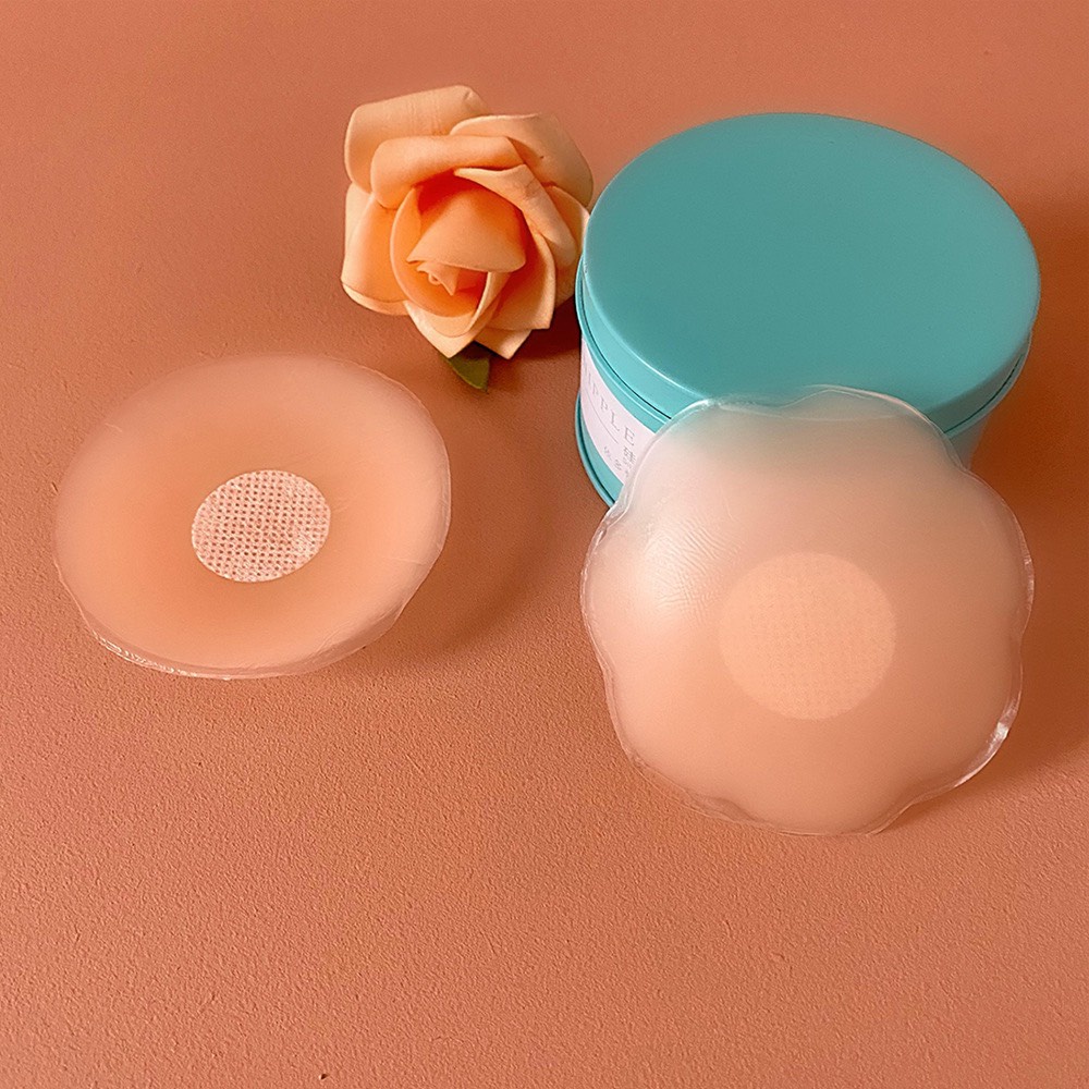 Miếng dán ngực che ti siêu mỏng silicon hộp 10 miếng 6.5cm LAVENUSA AL37