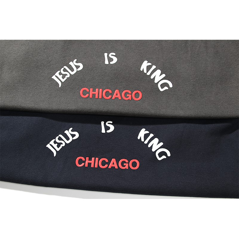 Áo Sweater Tay Dài In Hình Chúa Jesus Is King Chicago Cá Tính | BigBuy360 - bigbuy360.vn