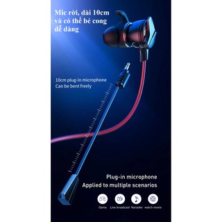 Tai nghe Gaming Mic rời[jack3.5] Baseus H15