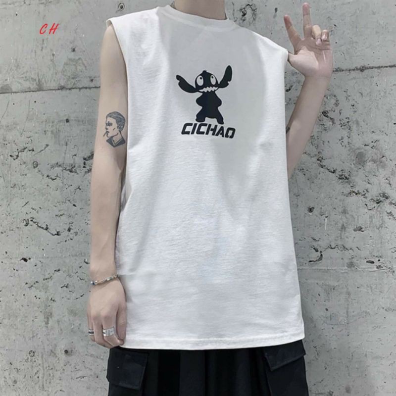 Áo tank top phản quang hình thú siêu hot