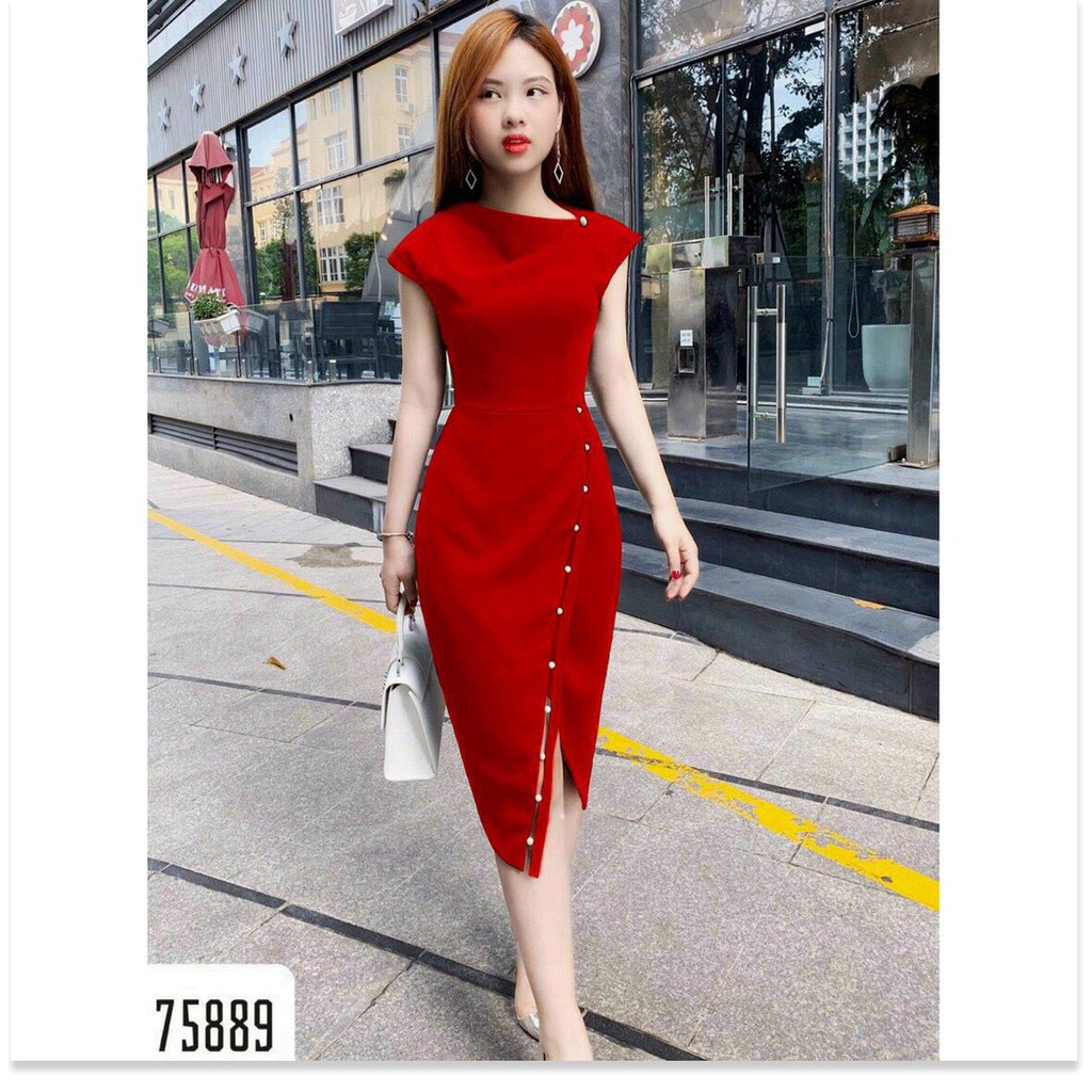 ĐẦM UMI ĐÍNH CƯỜM 2 MÀU XINH XẮN,HỌA TIẾT TRƠN NHƯNG KHÔNG KÉM PHẦN SANG TRỌNG THỜI TRANG MỚI KME