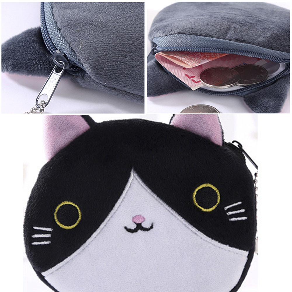 Ví Đựng Tiền Xu Hình Mèo Con Hoạt Hình Đáng Yêu Cho Học Sinh