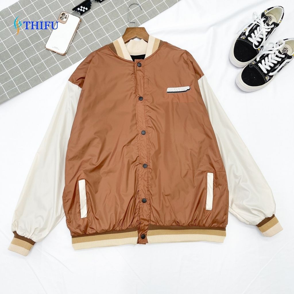 o Khoác Dù THIFU FASHION Dáng Bomber , áo khoác  Lót Das Dày Chống Nắng Tránh Mưa Cho Nam Và Nữ | BigBuy360 - bigbuy360.vn