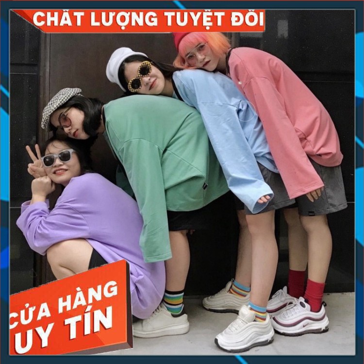 Áo Thun Trơn Tay Dài UNISEX Basic Long Tee 8 màu ( one size 40-65kg)- ÁO THUN UNISEX | BigBuy360 - bigbuy360.vn