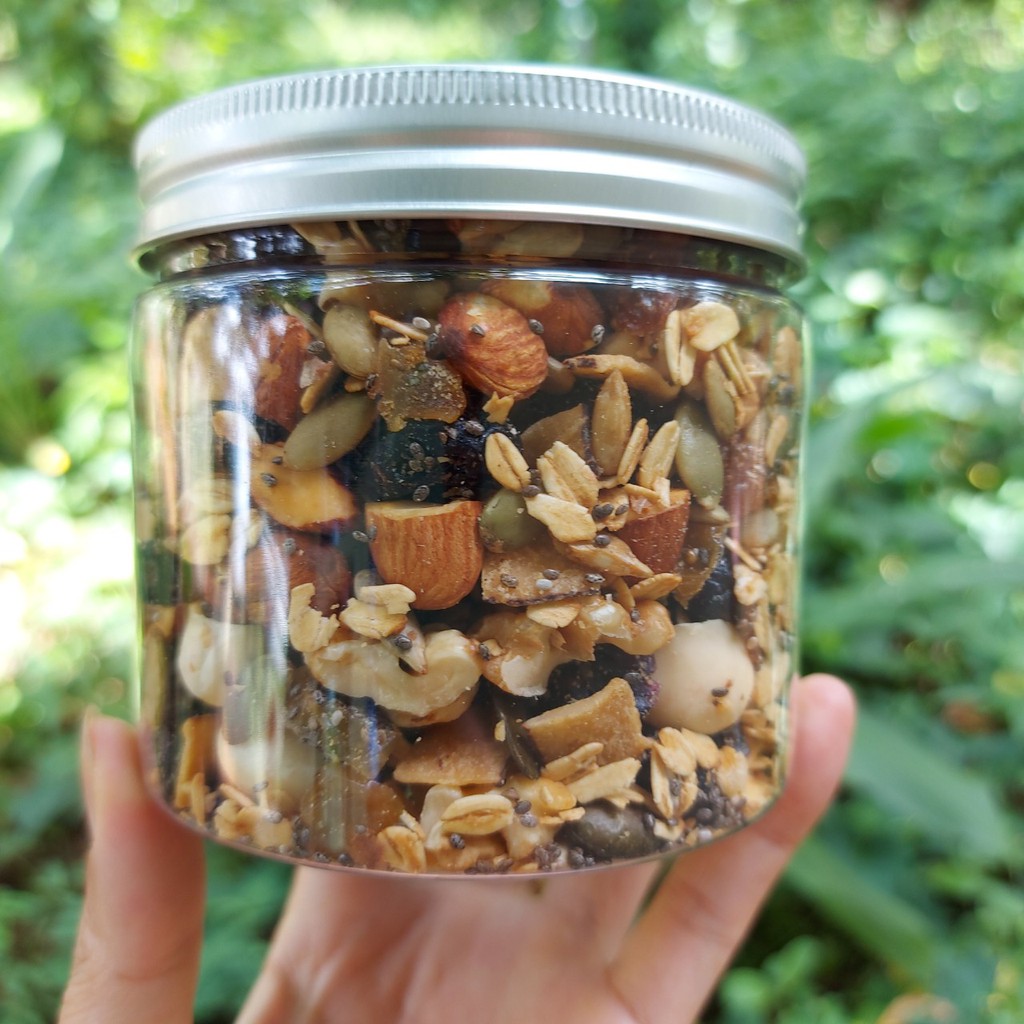 Granola MOON Lê Nguyệt Nuts 1kg, hạt và quả khô tẩm mật ong, mix nuts, ăn vặt healthy, ngũ cốc giảm cân