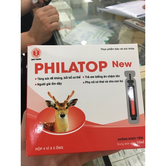 Philatop Ống Nhựa | Dùng Cho Trẻ Biếng ăn Chậm Lớn Hộp 20 ống