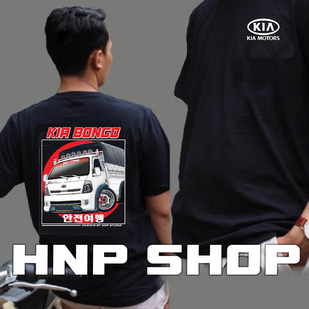 Áo thun xe tải KIA BONGO, K200, K250, Cotton 4 chiều, áo thun lạnh chống nhiễm màu | HNP Shop