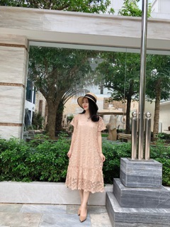 Váy ren suông cao cấp