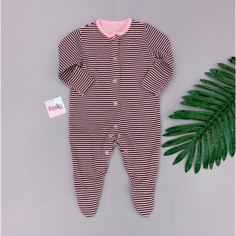 [4-7kg 13-14kg] Sleepsuit - Hồng Sọc Navy cho bé gái