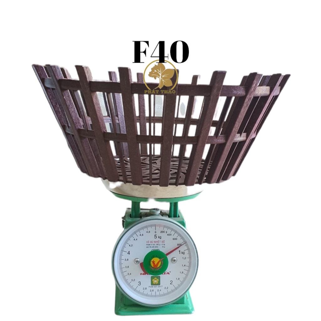 Chậu Nhựa có nan phụ Trồng lan SIÊU DÀY, SIÊU BỀN F40CM