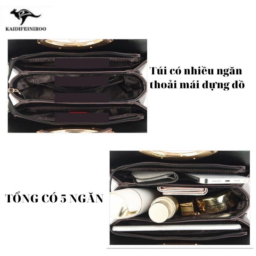 Túi xách nữ thời trang cao cấp Hàn Quốc đẹp công sở KAIDIFEINIROO KF11  size 25cm