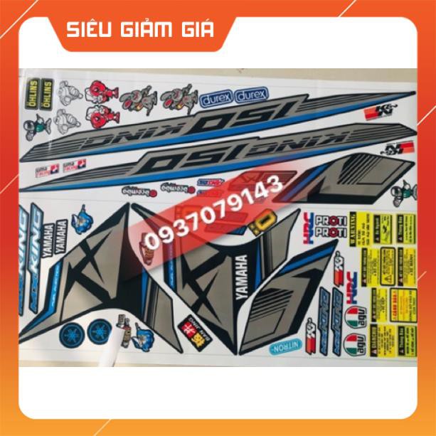 Tem rời ex 150 đen xám xanh 3 lớp ko bay màu