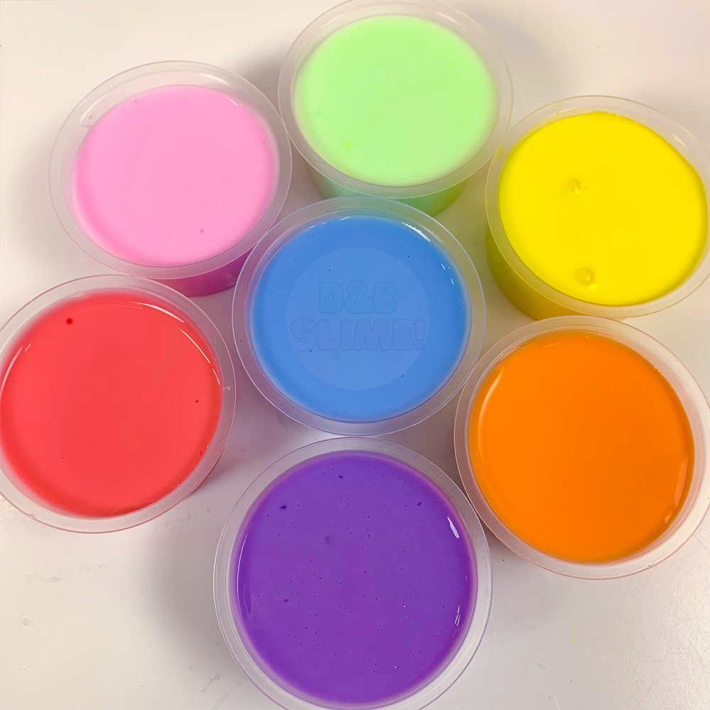 Combo 7 Hộp Basic Slime Hàng Cao Cấp Có Đủ 7 Màu - Đồ Chơi Chất Nhờn Ma Quái Gíup Thư Giãn