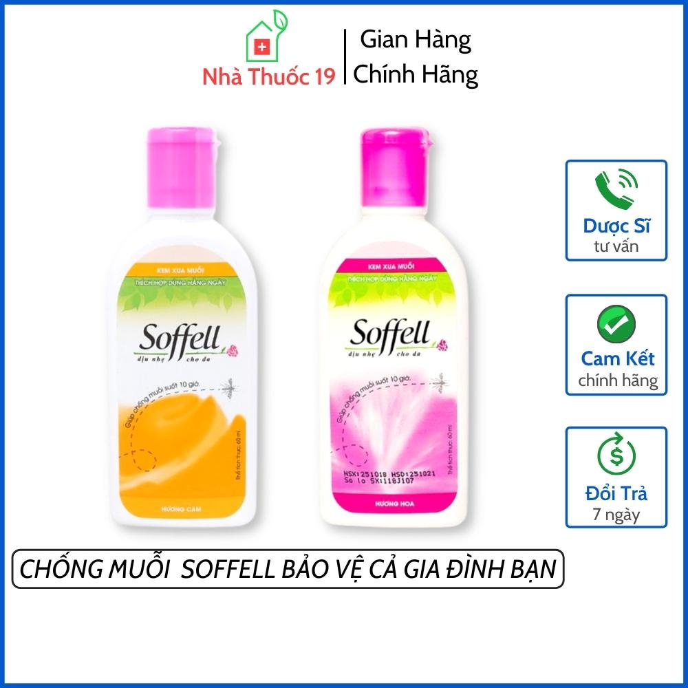 KEM CHỐNG MUỖI SOFFELL HƯƠNG CAM LỌ 60ML BẢO VỆ CHO CẢ GIA ĐÌNH BẠN