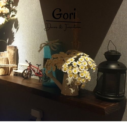 Kệ Gỗ Treo Tường Tự Nhiên GORI Size Lớn Dài 120cm- Rộng 15cm Dày 3cm