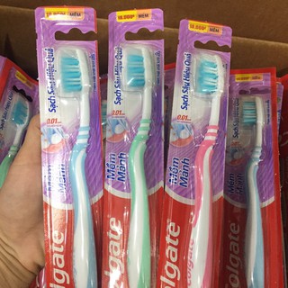 COMBO 3 CÂY Bàn Chải Đánh Răng Colgate Mềm Mảnh Sạch Sâu Hiệu Quả CÓ MẶT CHẢI LƯỠI