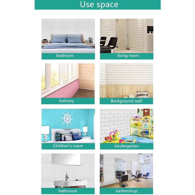 Xốp dán tường thiết kế 3D kháng nước