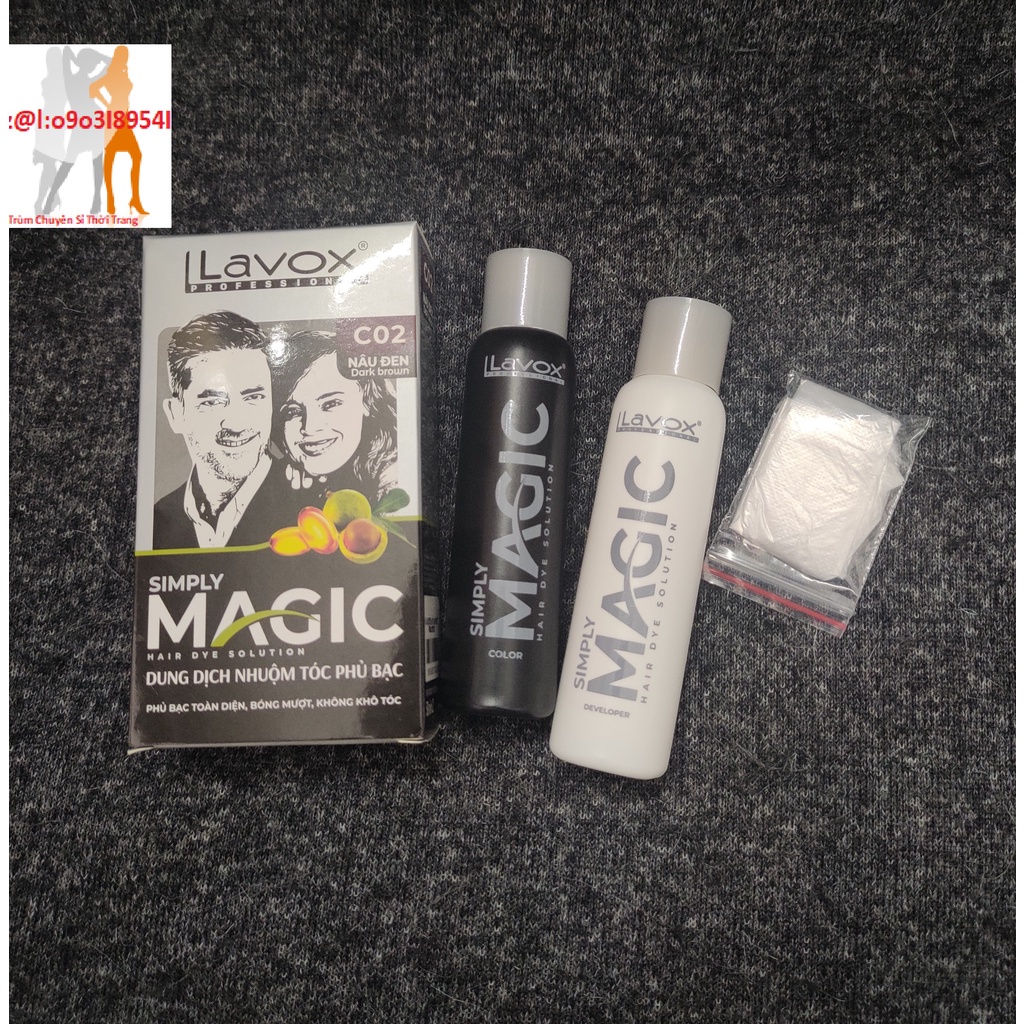 Nhuộm phủ bạc Magic bóng mượt tóc