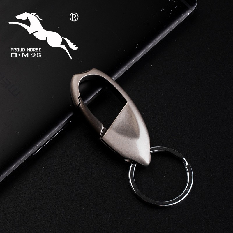 Móc khóa kim loại cao cấp Proud Horse OM124 móc khóa xe hơi cho nam cá tính sang trọng Chammart