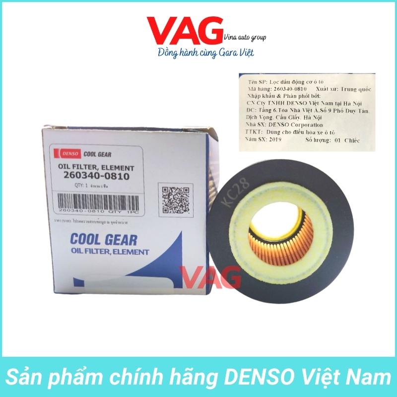 [Chính hãng DENSO] Lọc dầu (nhớt) động cơ Ranger, BT-50, Everest, Escape, Mondeo,... 260340-0810