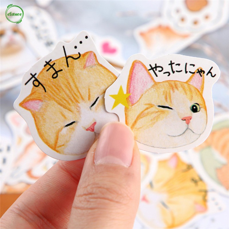 Bộ 46 sticker trang trí album sổ tay DIY thiết kế nhã nhặn