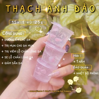 Thạch anh đào đắp mặt handmade Mimi House